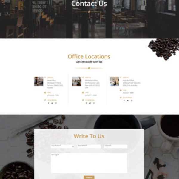 BrewSite Café Website — Coffee Shop Customer Magnet