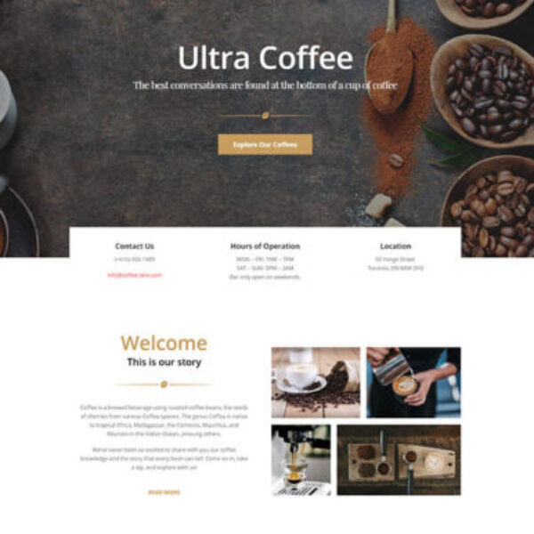 BrewSite Café Website — Coffee Shop Customer Magnet