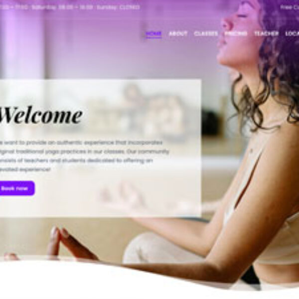 ZenFlow Yoga Studio Website